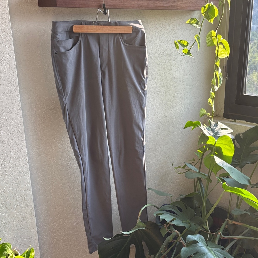 lululemon ABC 5-pocket slim fit pants in grey